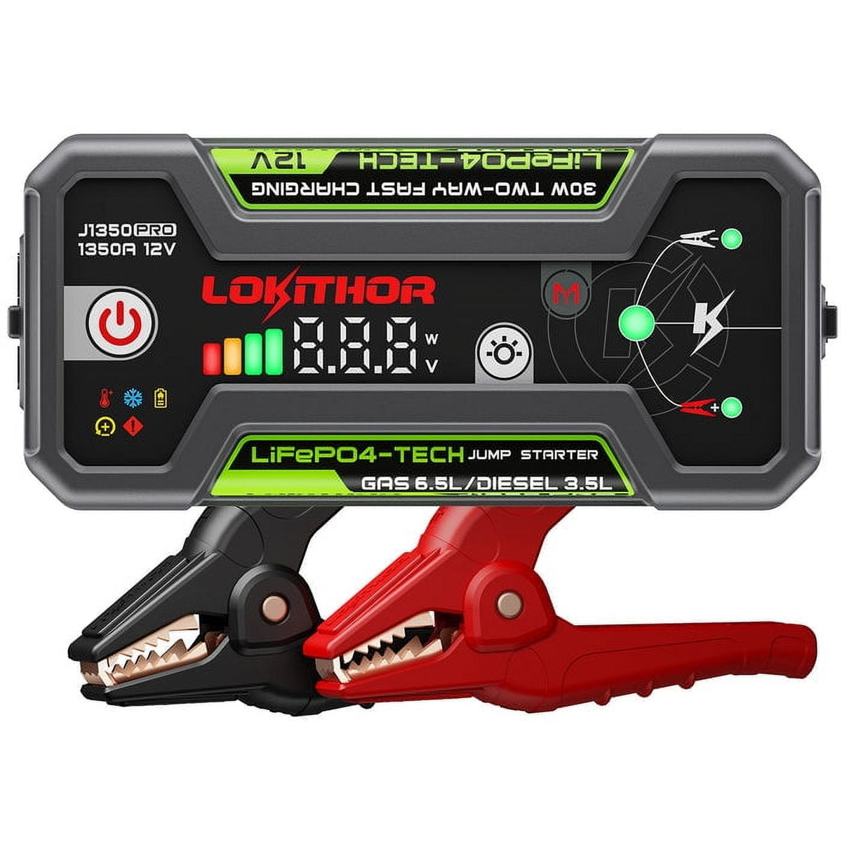 Lokithor J1350 PRO Lokithor J1350PRO 1350A Jump Starter with LiFePO4 Battery