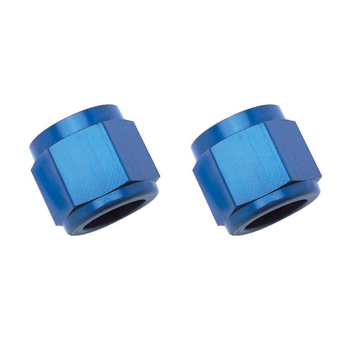 Russell Performance 660580 Russell Performance -8 AN Tube Nuts 1/2in dia. (Blue) (2 pcs.)