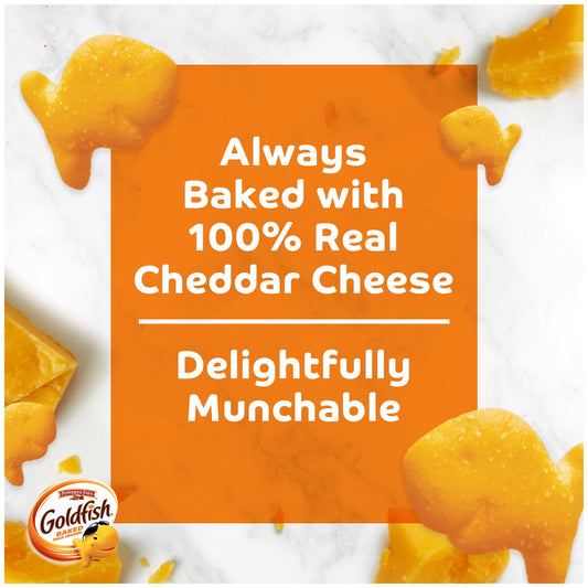 Goldfish Goldfish Cheddar Crackers, 22 oz Bags, 3-Count Box