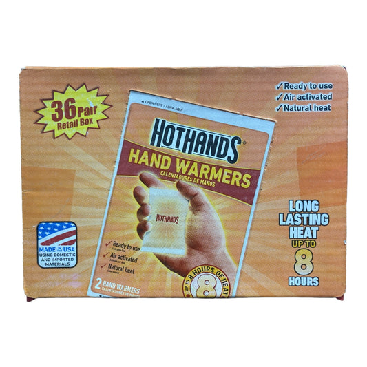 HotHands HotHands 8-Hour Air-Activated Hand Warmers, 36 Pairs