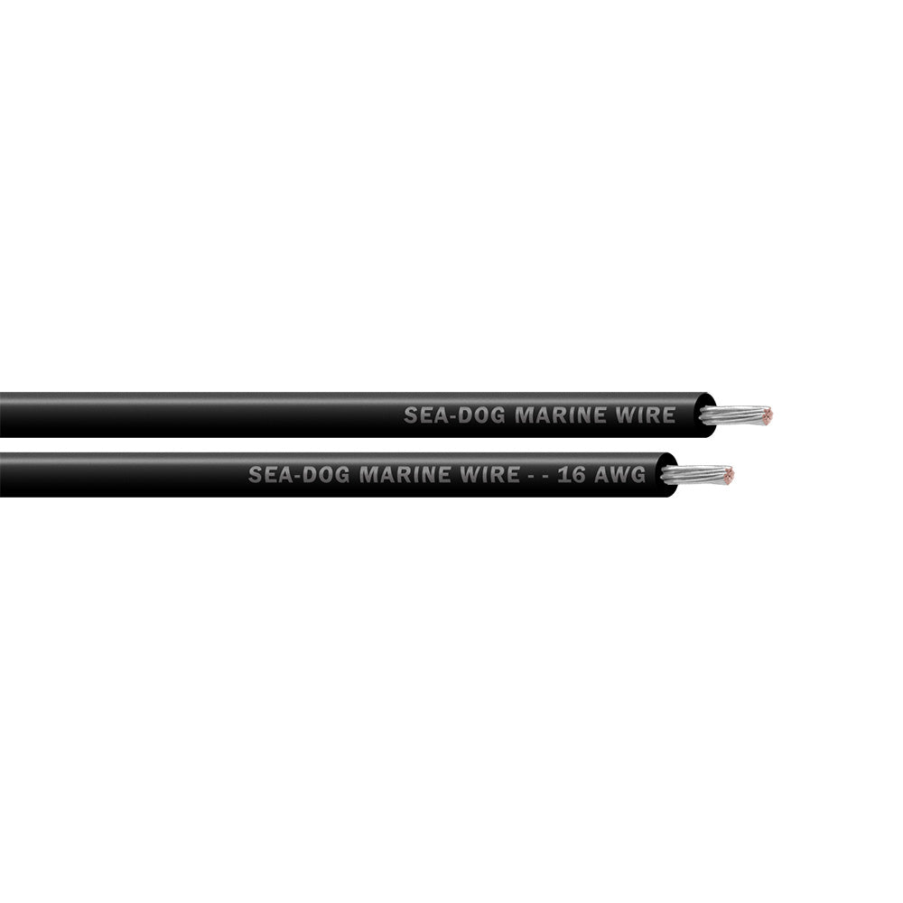 Sea-Dog Line 8016012 Sea-Dog 8016012 Primary Wire 16 AWG Black 100' Tinned Copper