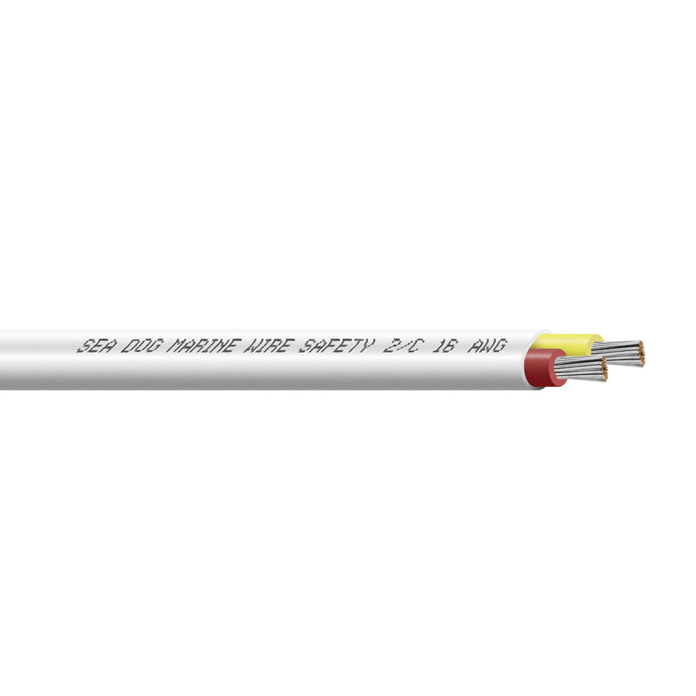 Sea-Dog Line 8016224 Sea-Dog 16/2 AWG Flat Duplex Safety Wire - Red/Yellow - 250'