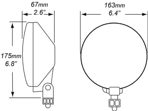 HELLA 005750411 Hella 005750411 500 Series 12V/55W Halogen Driving Lamp, Multi