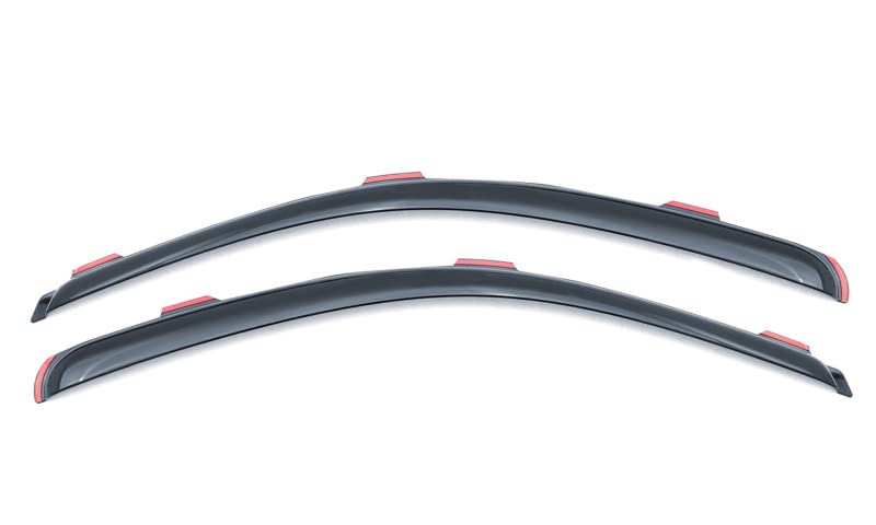 LUND 182452 RealTruck Lund 182452 Ventvisor Elite Side Window Deflector for 2017-2018 Ford Super Duty Standard Cab, 2 Piece