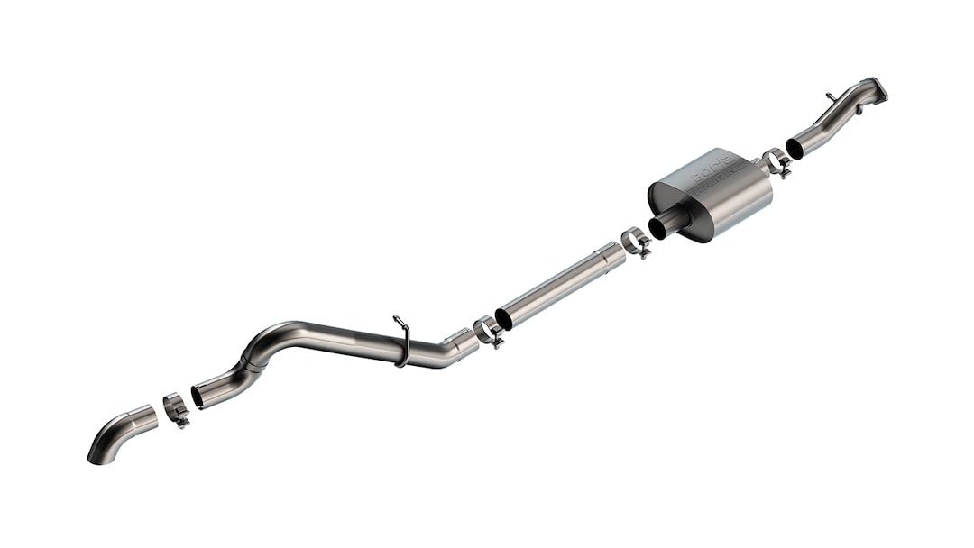 BORLA 140897 BORLA 140897 Cat-Back Performance Exhaust System for 2021-2023 Ford Bronco 2.3L 4 Cyl. Automatic/Manual Transmission 4 Wheel Drive 2 & 4 Door. High Clearance Climber System.