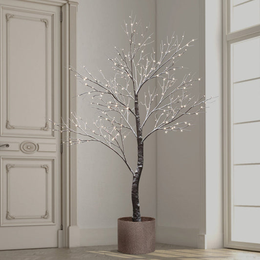 Holiday Décor 7 ft Pre-Lit Potted Tree with 280 Warm White LED Lights