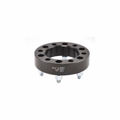 TRAILFX W655002N TrailFX Wheel Spacer W655002N, 6 x 5.50 Inch Bolt Pattern, 1.25 Inch Thickness, 78.10 Millimeter Hub Size, Black, Aluminum, Set of 2, 12 Open End Conical Seat Lug Nuts