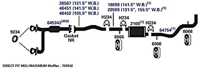 AP EXHAUST 64754 AP Exhaust Products 64754 Exhaust Tail Pipe