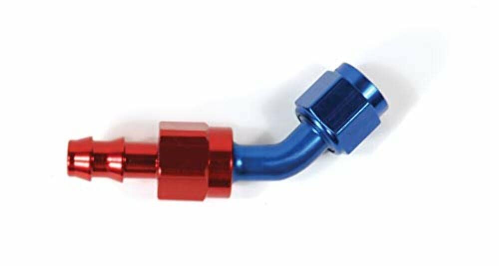 SPEEDFX 520845BK Speedfx 520845BK -8AN X 45 BLK PUSH-ON HOSE END