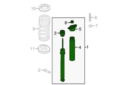Motorcraft ASH85980 SHOCKABSORBERASY