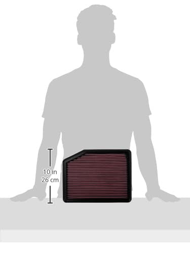 K&N FILTER 33-2997 K&N High-Flow Original Lifetime Engine Air Filter: Increase Power: Premium, Washable: Compatible with 2012-2018 BMW: 235i, 335i, 435i, ActiveHybrid 3, i8, M2, 33-2997