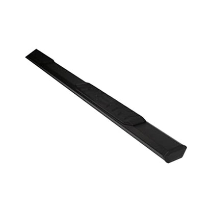 TRAILFX AL4002B TrailFX Step Nerf Bar Nerf Bar; TrailFX A4 Series; With Step Pads; 4 1/2 Inch Hexagonal Straight; Powder Coated; Titanium Black; Aluminum; With Plastic Bracket Covers and End Caps; Rocker Panel Mount