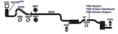 AP EXHAUST 7453 AP Exhaust Products 7453 Exhaust Muffler
