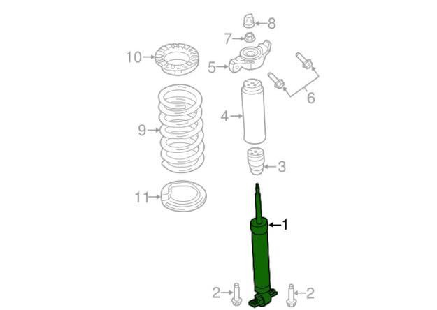 Motorcraft ASH866063 SHOCK ABSORBER