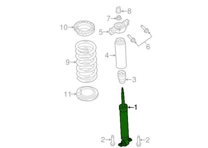 Motorcraft ASH866063 SHOCK ABSORBER