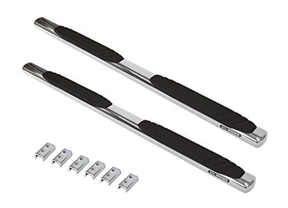 GO RHINO 684404687PS Go Rhino 4" OE Xtreme Sidesteps & Brackets | Stainless Steel, Polished | 684404687PS | Fits 2007-2019 Chevrolet Silverado & GMC Sierra 1500, 2500 HD, 3500 HD Crew Cab (See Description)
