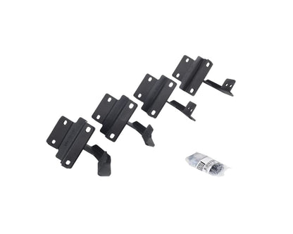 GO RHINO 6341778020PC Go Rhino RB10 Running Board, Brackets, 1 Pair Drop Steps | Galvanized Steel, Textured Black | 6341778020PC | Fits 2015-2024 Ford F-150 Super Cab Pickup & Others (See Description)