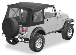 BESTOP 51599-15 Bestop Supertop Classic Black Denim 5159915 for Jeep CJ7/YJ 1976-1995