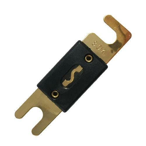 AIMS Power ANL80 ANL 80A (80 Amp, , A) Audio Fuse, Gold plated