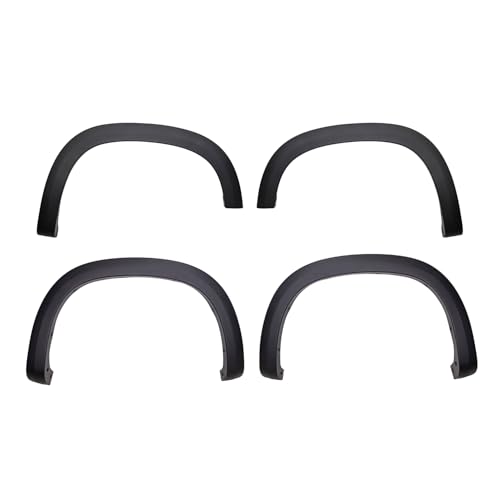 TRAILFX TFC3005OE TrailFX Fender Flares Fits Chevrolet Silverado 1500 2019-2025 OE Style Black Smooth Paintable Polypropylene Set of 4 with Stainless Steel Hardware TrailFX TFC3005OE