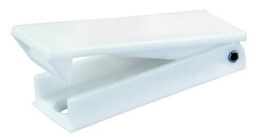 JR PRODUCTS 10355 JR Products 10355 Squared Baggage Door Catch - White, Pack of 2