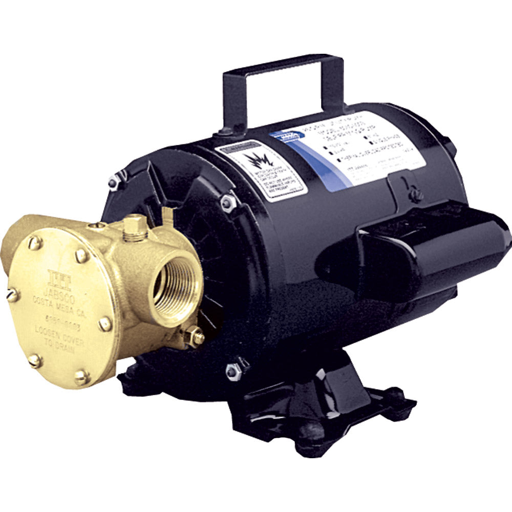 Jabsco 6050-0003 Jabsco Utility Pump w/Open Drip Proof Motor - 115V