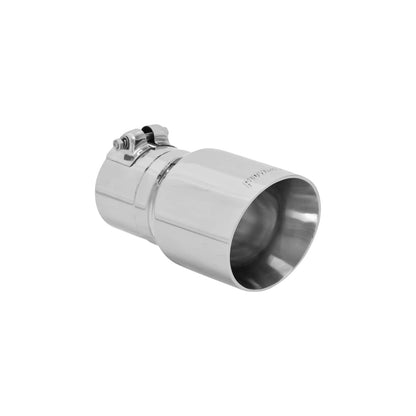 FLOWMASTER 15377 Flowmaster 15377 Exhaust Tip 4 Inch Angle Cut Polished 304 Stainless Steel Fits 3 Inch Tubing Clamp On
