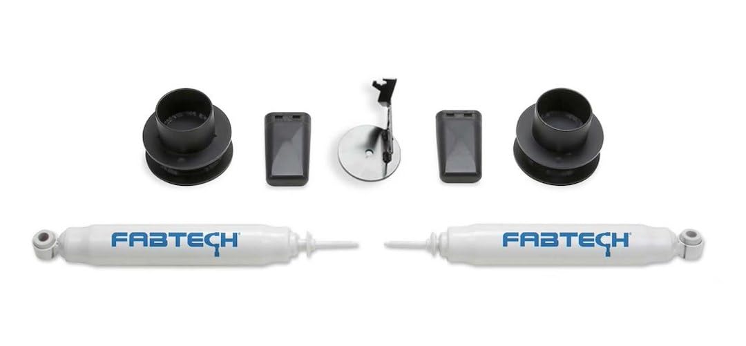 FABTECH FTS23227 Fabtech Suspension Lift Kit Coil Spacer Kit with Performance Shocks For Ram 2500