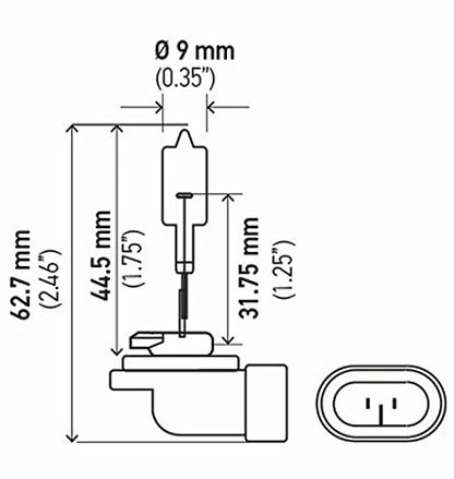 HELLA 862 HELLA 862 Standard Halogen Bulb, 12 V, 37.5W