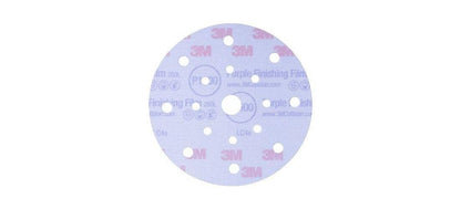 3M 34785 3M Hookit Coated A/O Aluminum Oxide AO Purple Hook & Loop Disc - Film Backing - P1000 Grit -Fine - 6 in Diameter - 34782 [PRICE is per BOX]