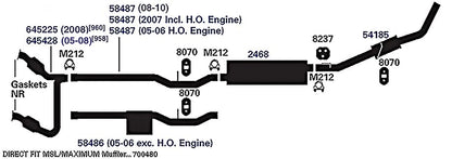 AP EXHAUST 58487 AP Exhaust Products 58487 Exhaust Pipe