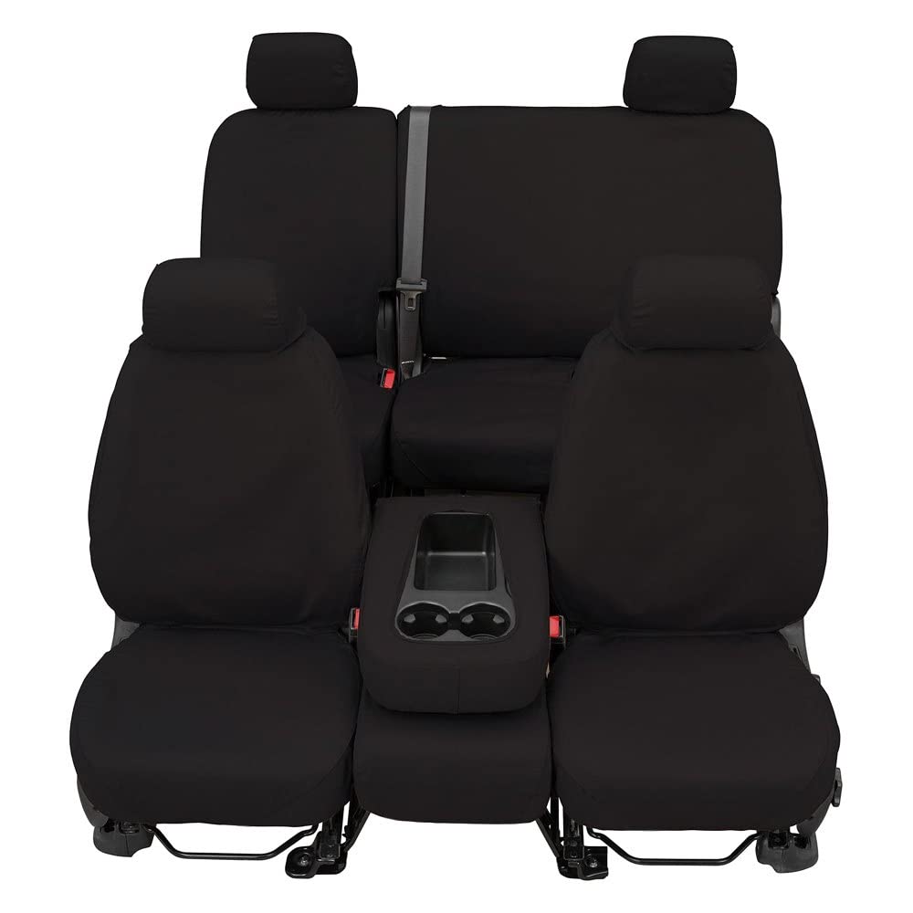 Covercraft SS8393PCCH Covercraft SS8393PCCH SeatSaver Second Row Custom Fit Seat Cover for Select Ford F-250 Super Duty/Ford F-350 Super Duty Models - Polycotton (Charcoal)