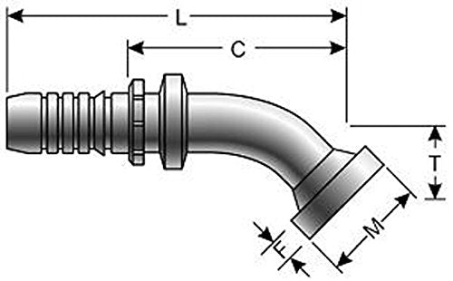 Gates G20408-1212 GlobalSpiral Couplings, Caterpillar Style