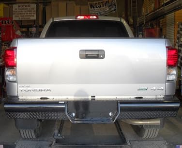 CATTLEMAN 4552 Cattleman HD 4552 Rear Pipe Bumper Fits Toyota Tundra 2000-2006 Gloss Black Powder-Coated Steel 1-Piece Bolt-On 4 Inch