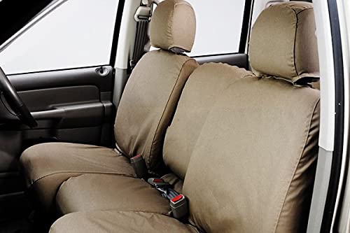COVERCRAFT SS2472PCTP Covercraft SeatSaver Front Row Custom Fit Seat Cover for Select Toyota RAV4 Models - Polycotton (Taupe)