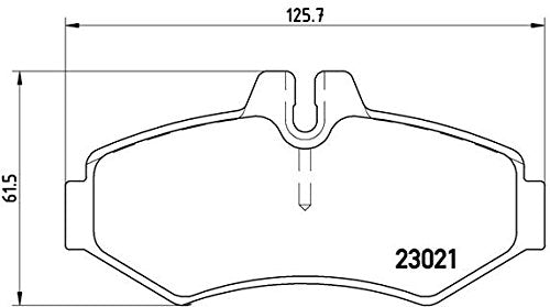 BREMBO P50020 Brembo P50020 Low-Met Rear Disc Brake Pad Set MERCEDES-BENZ/PUCH/VW OE# A0084204320
