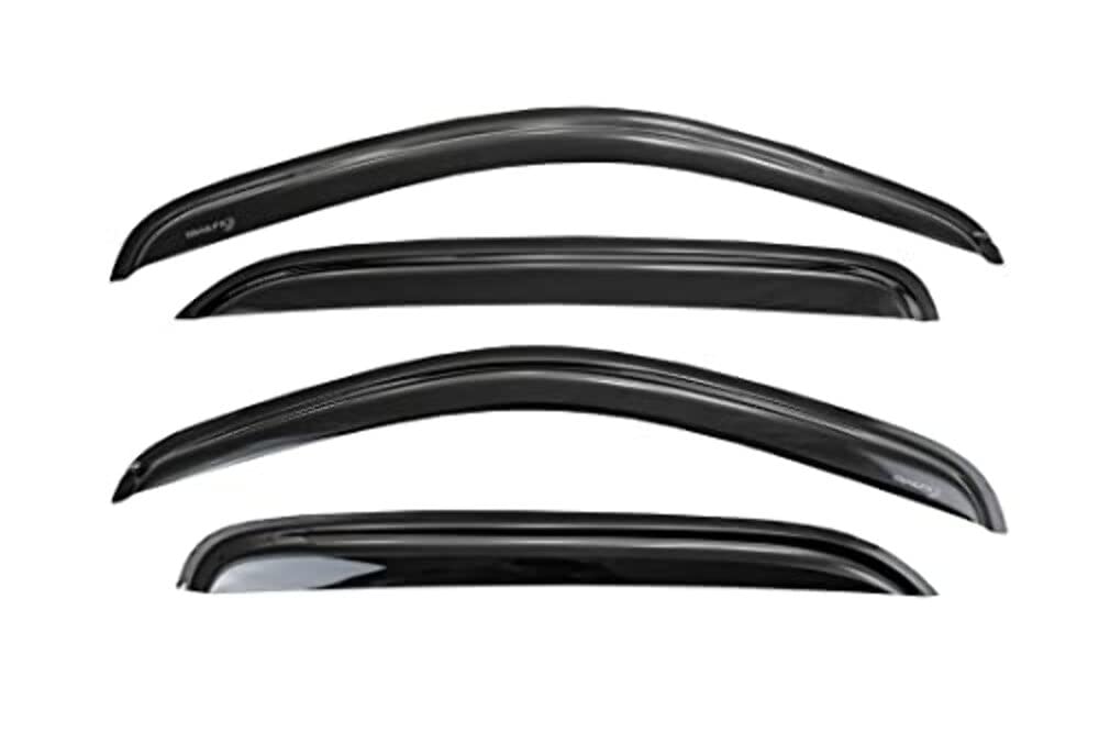 TRAILFX 4373H TrailFX Rainguard Window Vents Fits Ford F-250 F-350 F-450 450 Super Duty Crew Cab 1999-2016 Smoke Acrylic Low Profile Tape-On Side Four Piece Window Deflectors TrailFX 4953H