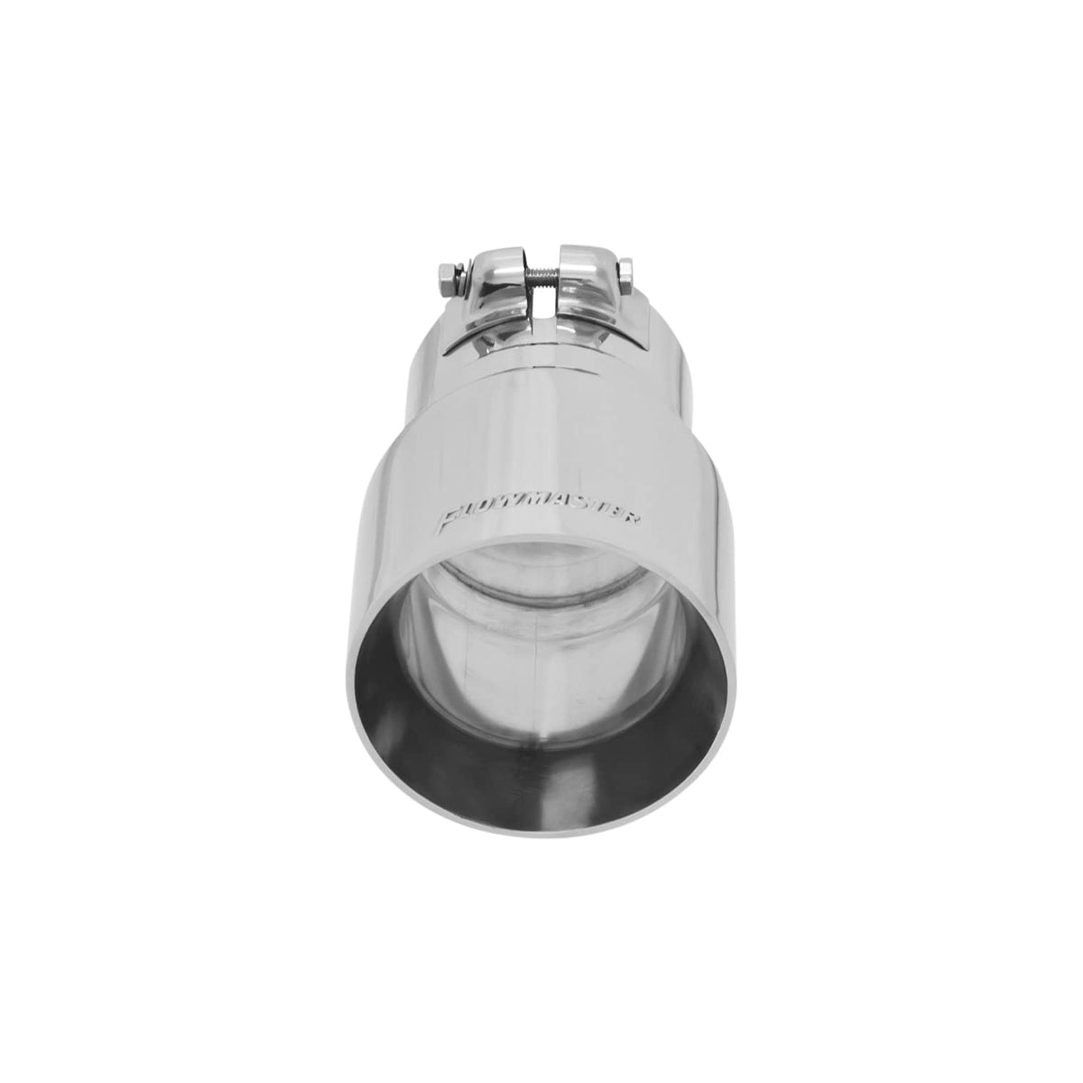 FLOWMASTER 15377 Flowmaster 15377 Exhaust Tip 4 Inch Angle Cut Polished 304 Stainless Steel Fits 3 Inch Tubing Clamp On