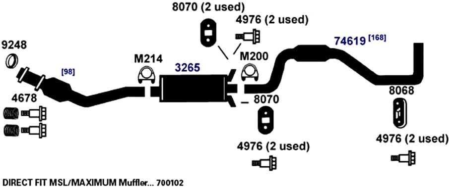 AP EXHAUST 8070 AP Exhaust Products 8070 Exhaust Bracket