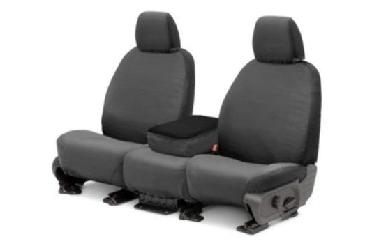 COVERCRAFT SS2459PCGY Covercraft - SS2459PCGY SeatSaver Front Row Custom Fit Seat Cover for Select Ram 1500 Models - Polycotton (Grey)