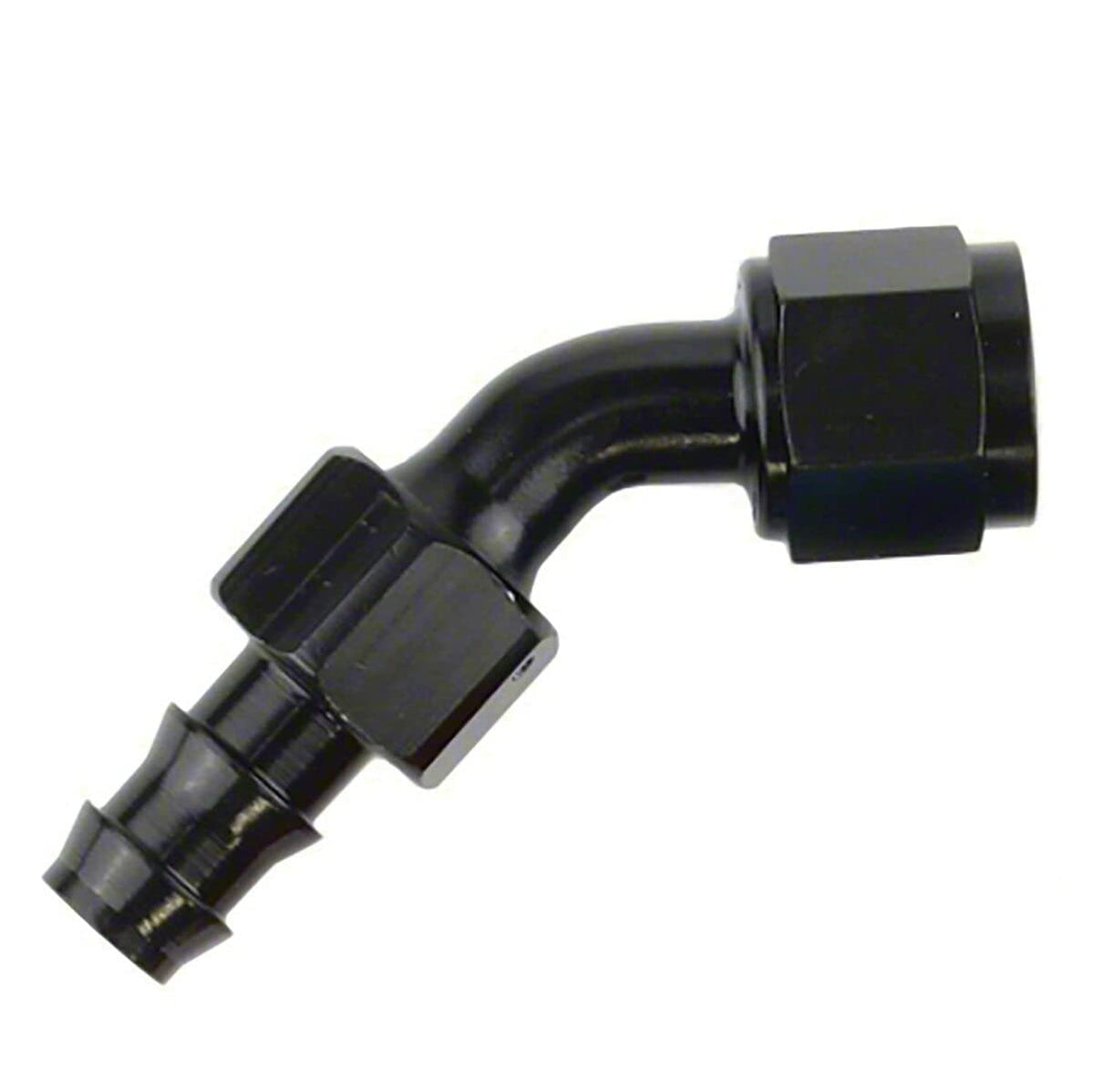 SPEEDFX 520445BK Speedfx 520445BK -4AN X 45 BLK PUSH-ON HOSE END