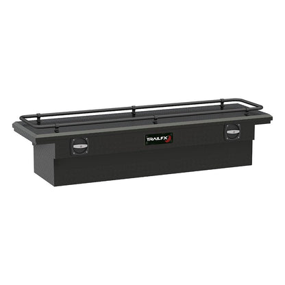 TRAILFX 120693CR Crossover Low Profile, Single Lid, Diamond Tread, Matte Black, Aluminum