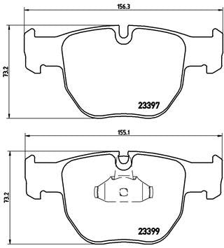 BREMBO P44012 Brembo P44012 Low-Met Front Disc Brake Pad Set LAND ROVER OE# SFC000010