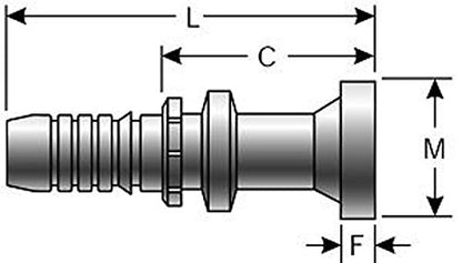 Gates G20400-1620 Style O Ring Flange (Global Spiral