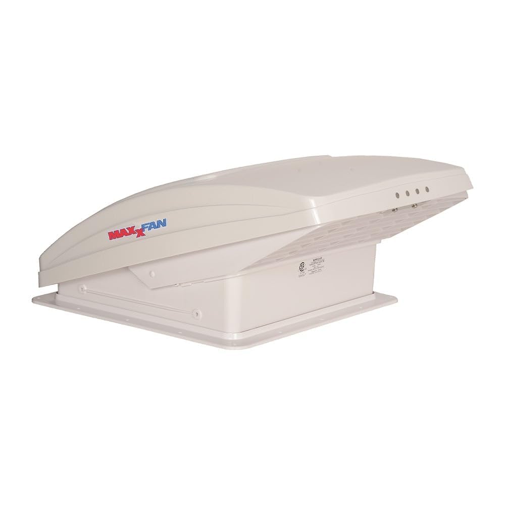 MAXXAIR VENT 00-07000K MAXXAIR Maxxfan Deluxe Vent, Fan and Vent Cover All in One - Powerful 10-Speed Reversible Fan with Thermostat, Built-In Rain Cover, Remote Control, Intake & Exhaust Fan, White (00-07000K)