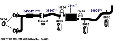 AP EXHAUST 645342 Ap Exhaust 645342 DIRECT FIT CATALYTIC CONVERTER