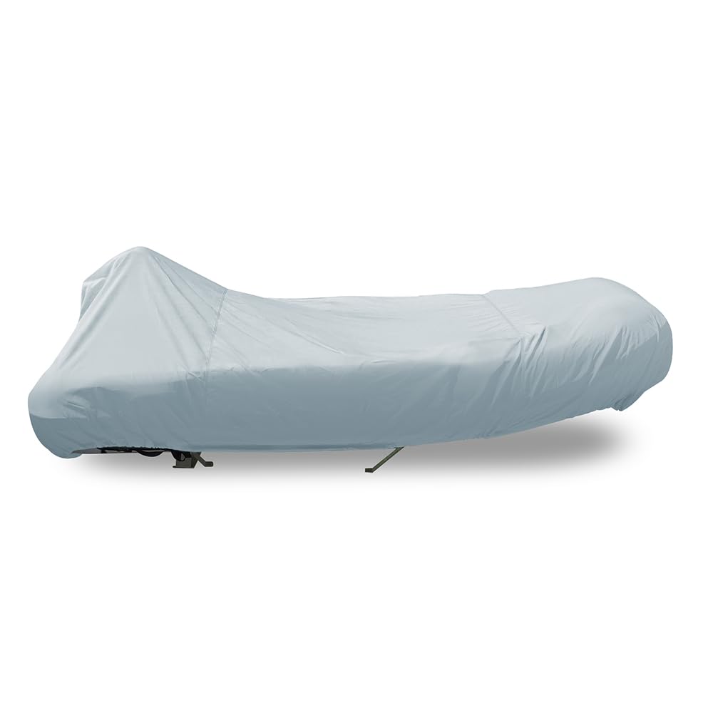 CARVER 7INF9BF-10 Carver Poly-Flex II Styled-to-Fit Boat Cover f/9.5' Blunt Nose Inflatable Boats - Grey