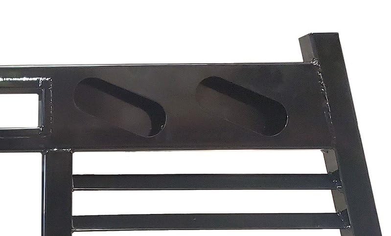 CATTLEMAN CR200L Cattleman HD CR200L Headache Rack Fits Chevrolet/GMC Gloss Black Powder-Coated Steel Can Be Used with Cross Bed Tool Box with Louvers Light Cutouts