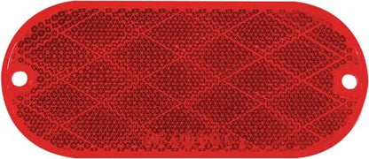 OPTRONICS RE11RBP Optronics RE-11RBP Red Oblong Reflector