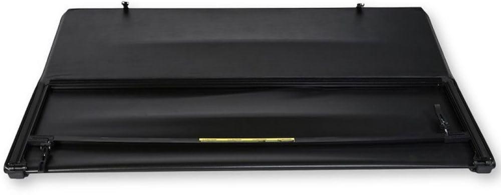 TRAILFX TFX3313 TrailFX Soft Tri-Fold Tonneau Cover fits Ford F-150 5.5 Ft Bed 2015-2020 Black Vinyl with Aluminum Rails Lockable Tailgate Handle Clamp-On Installation Weather Resistant TrailFX TFX3313